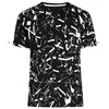 black graffiti men colour changing t-shirt