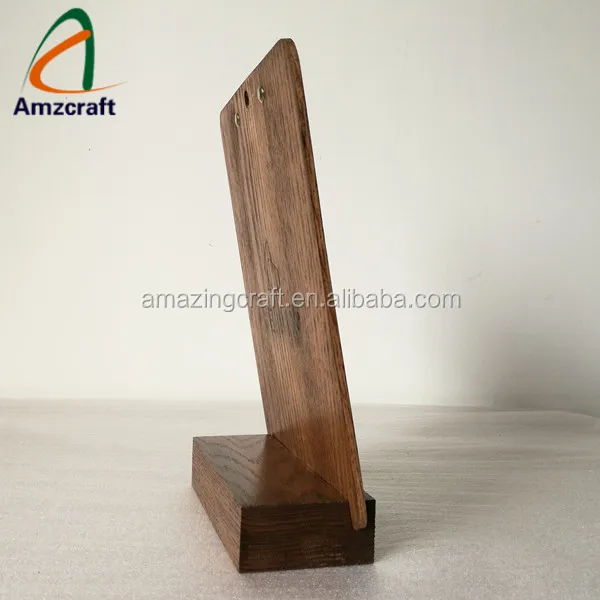 Professional Custom Wooden Clipboard Hanging Menu Holders With Table