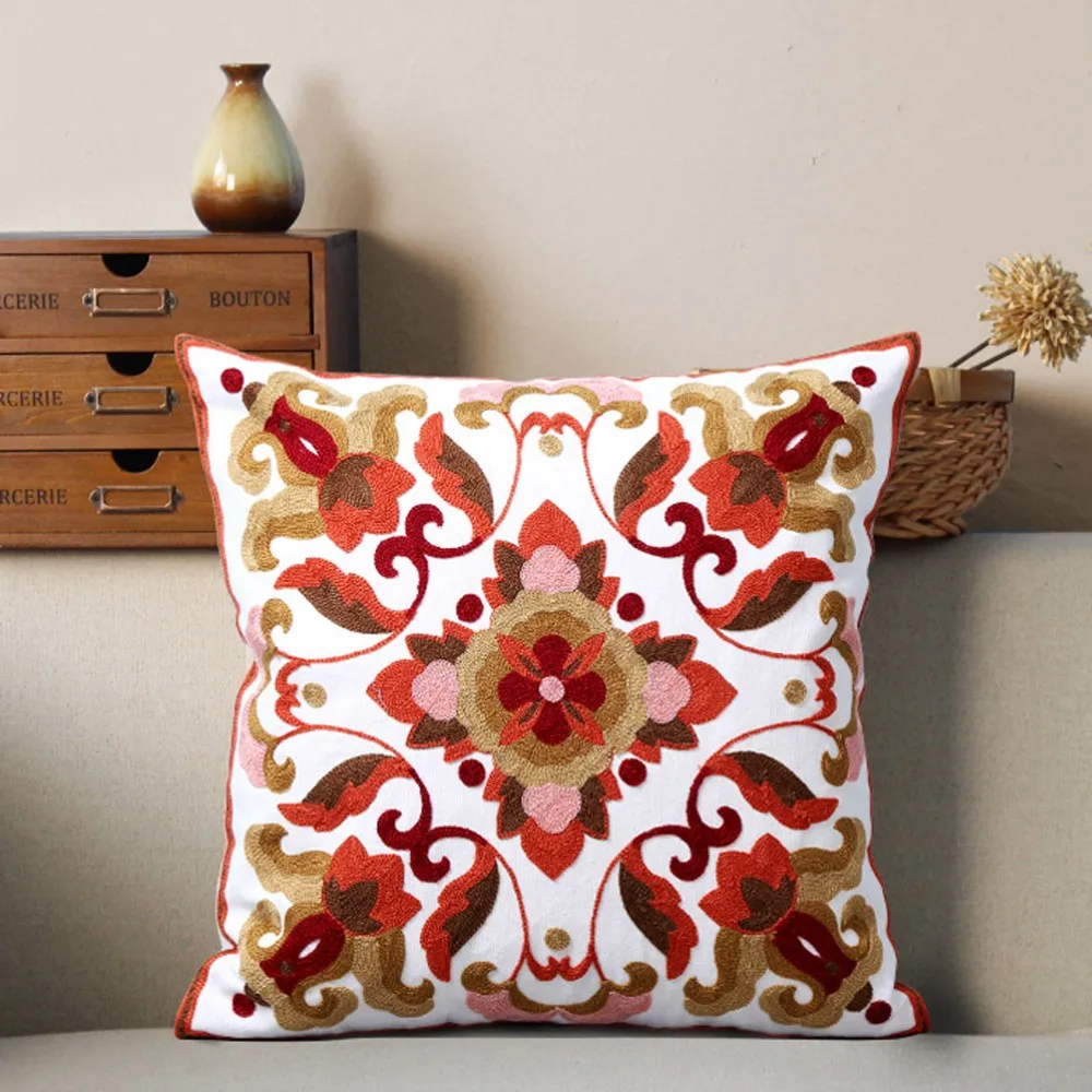 High Quality Wholesale Custom Printed Cotton Canvas Pillow Case Cover