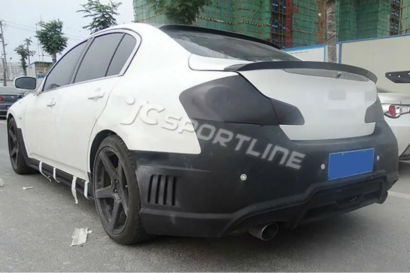 Car Carbon Fiber Rear Roof Spoiler For Infiniti G25 G35 G37 Rear Bumper