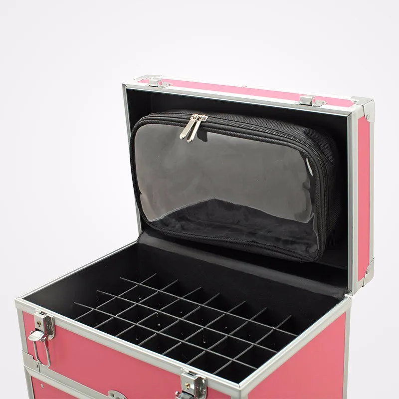 Large Aluminum Trolley Hairdressing Nail Polish Cosmetic Case Buy