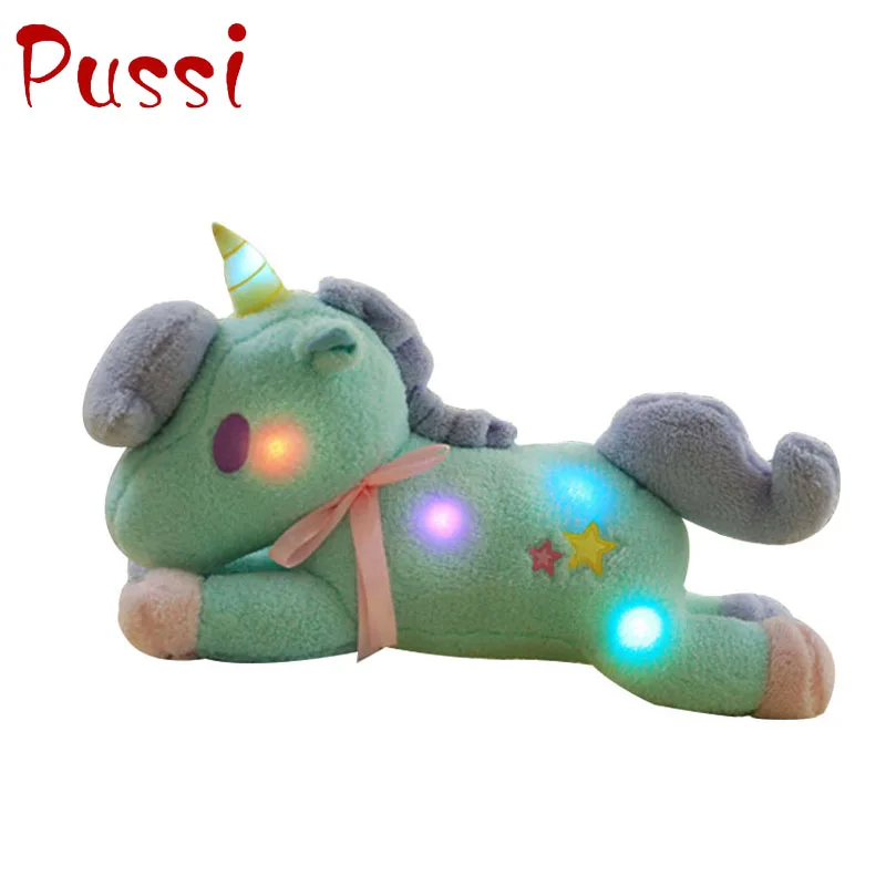 unicorn light up stuffed animal