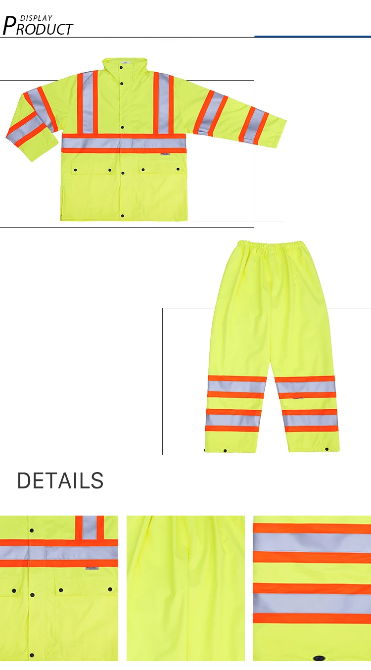  Cheap Reflective Waterproof High Visibility Jacket 