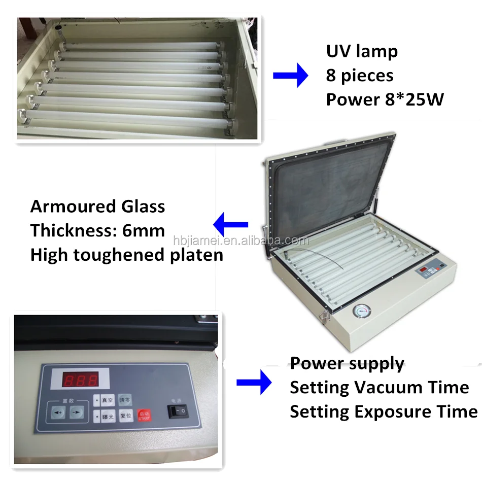 50*60cm Uv LED Vacuum Exposure Unit with Vacuum UV LED Light Screen Printing Exposure Machine supplier