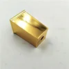 Customize wooden leg with gold caps brass table legs toe caps TLS-69
