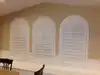 Solid wood special shapes oval shutter window