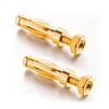 ROHS open hex screw type remote cord female gold plated 4mm banana plug to Jack connector