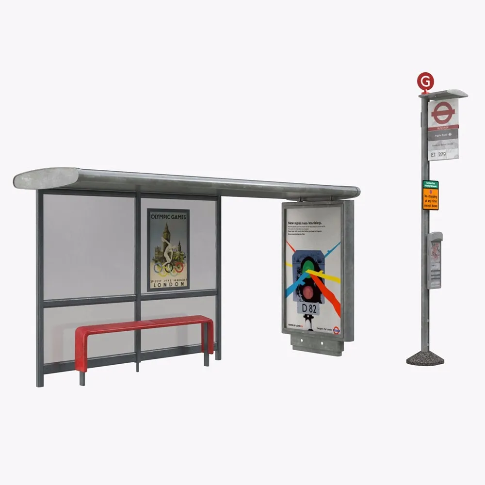 product-Outdoor modern street furniture Bus Stop Shelter bus shelter-YEROO-img