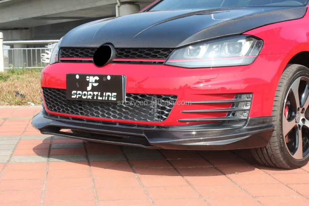Mk7 Carbon Fiber Golf 7 Front Bumper Lip For Vw Golf Vii Gti 2014 Buy