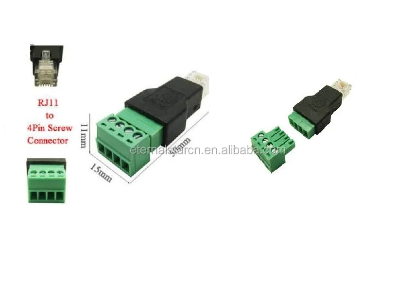 RJ45 to Screw Terminal Adaptor RJ45 Female to 8 Pin connector  for CCTV DDA 