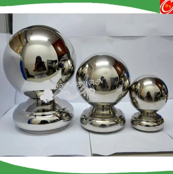 Stainless steel handrail fencing hollow end decorative ball