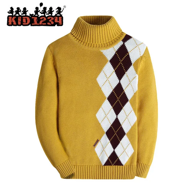 BASADINA Boys Long Sleeve Sweater Pullover 100% Cotton Multicolor Stripe Sweaters 