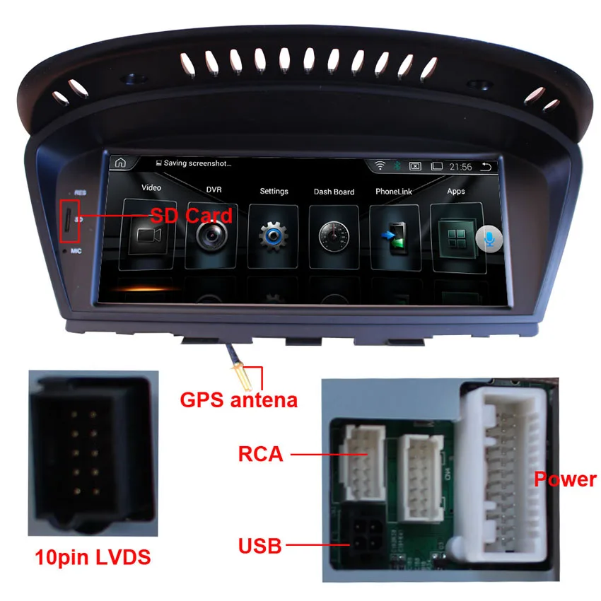 Cheap 8.8"Android 7.1  2G+32G Car Multimedia Player for BMW 3 Series E90 (2009-2012) BMW 5 Series E60 (2005-2010) GPS Navigation MP5 0