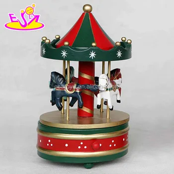 wooden toy carousel