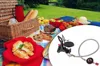 ALOCS Portable Outdoor Folding Gas Stove Aluminum Alloy Stainless Camping Stove 3000W Electronic Igniter Rotating Orifice Disk
