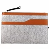 A4 Felt Document Holder File Envelope Bag with Zipper Closure