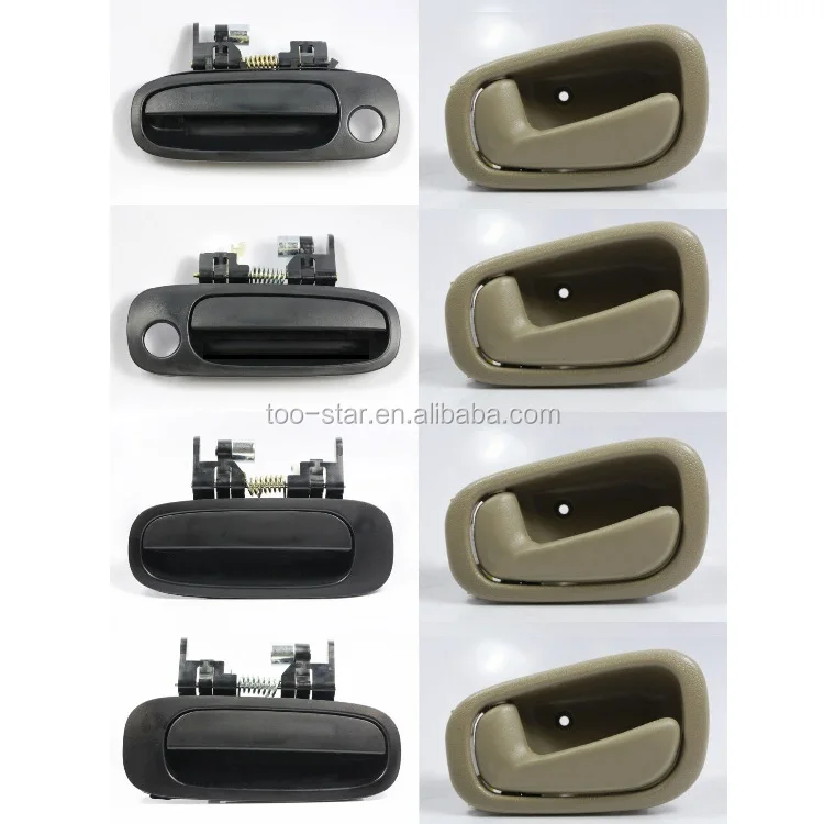 For Toyota Corolla 98-02 Non-Painted /& Tan Outside /& Inside Door Handle 8PCS