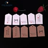 wholesale Kraft Paper Gift Tags Brown Packing Label Luggage Wedding Note price Hang tag