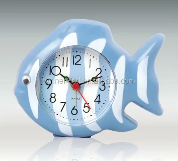 Plastic Fishe Shape Funny Kids Alarm Clock Buy Fish Shape Clock,Kids