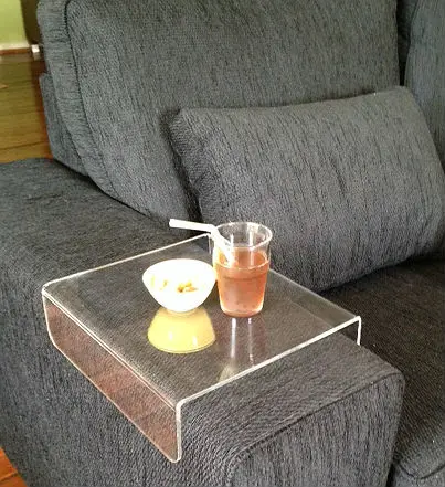 Clear Acrylic Sofa Arms Plexigl Couch Armrest Protector