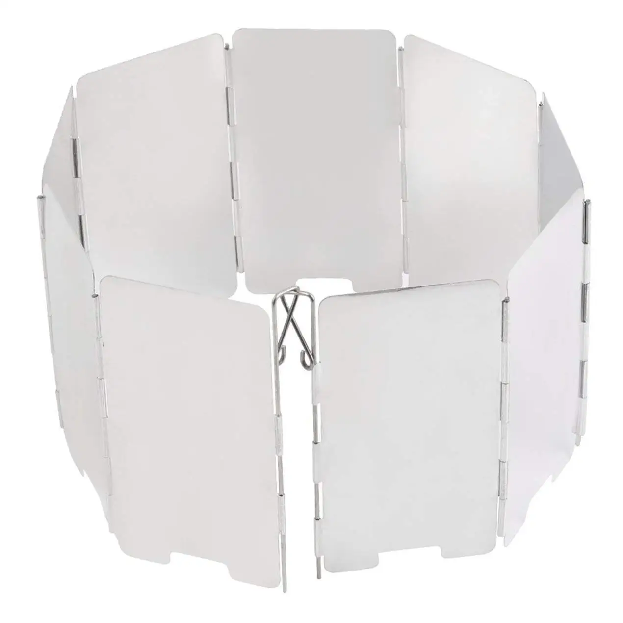 IronHeel Stove Windscreen Camping Stoves Windshield 9 Plates Foldable Gas Stove Wind Shield Ultra-light Outdoor Cooker Stove Windscreen Aluminum Windshield