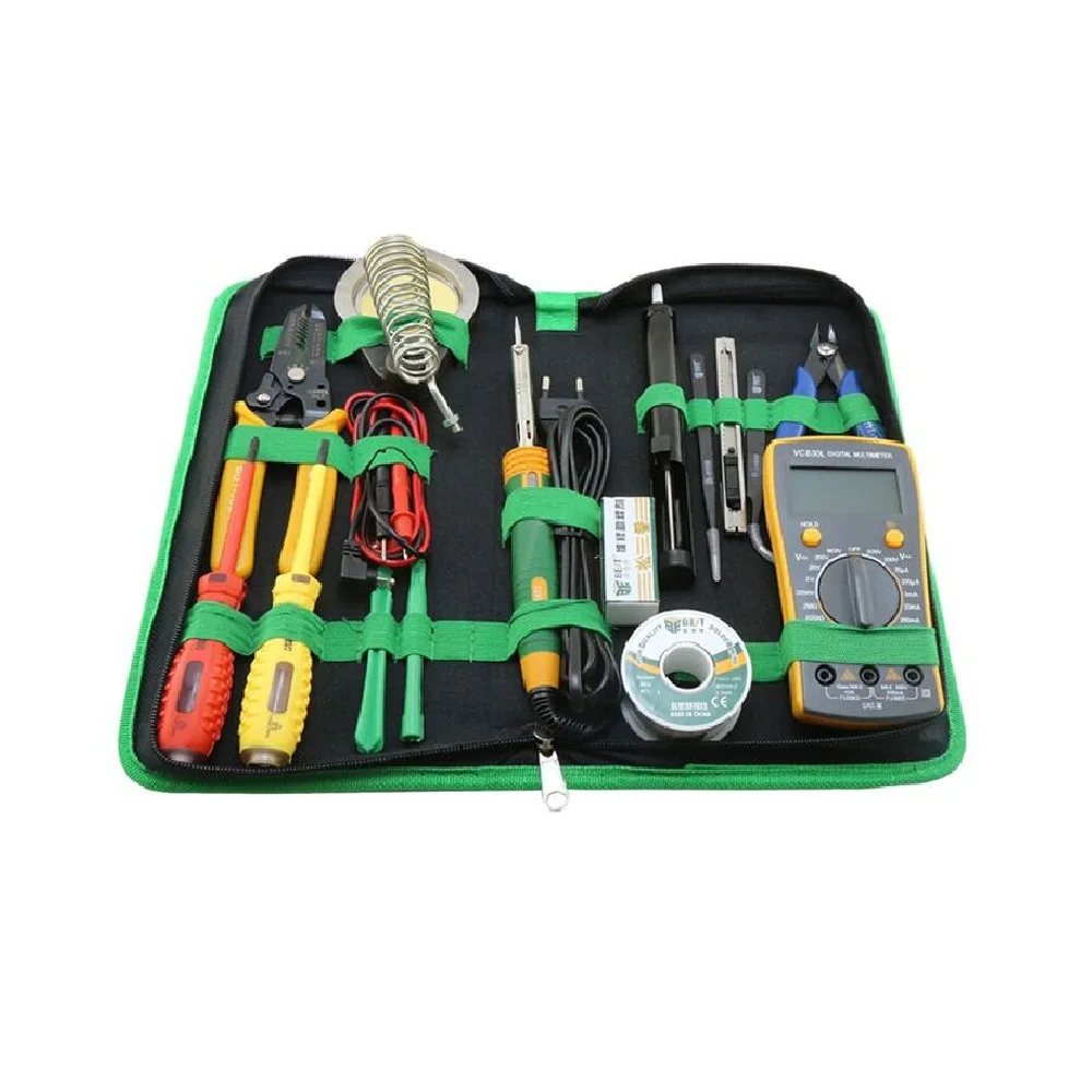 Repairs Kits JF-8175 28 in 1 Electronics Repair Tool Kit with Portable Bag for Repair Cell Phone iPhone MacBook and More Repairs Tools