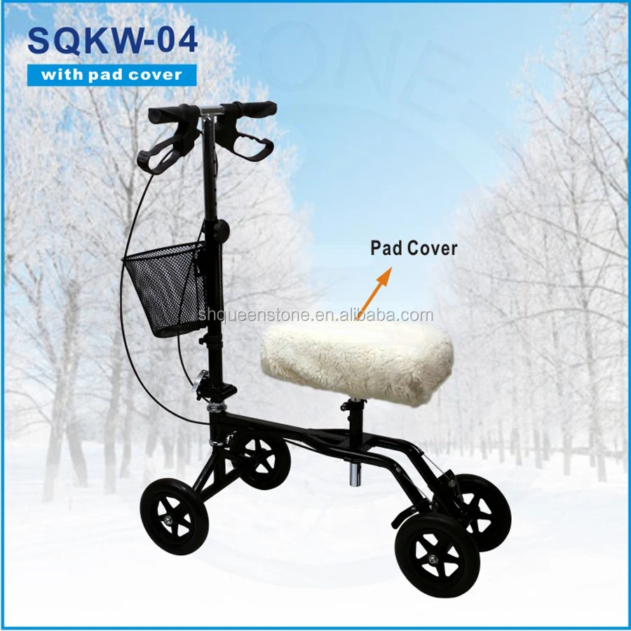 Handle Brake And Basket Knee Scooter Electric Scooter Parts For Leg