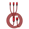 Doolike Nylon Braided Type c cable 3.0 input fast charging usb 3 in 1 data cable