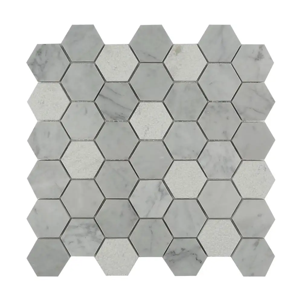 Venta al por mayor mosaico hexagonal blanco-Compre online los mejores