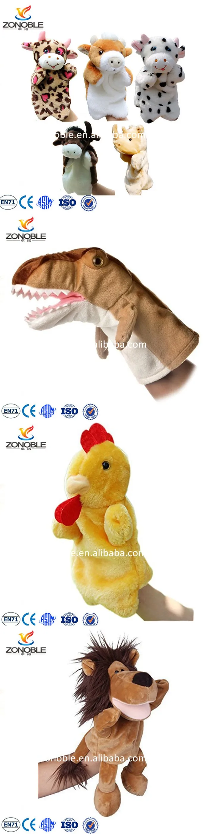 New Design Stuffed Animal Finger Puppet Doll Cheap Funny Plush Dog Toy