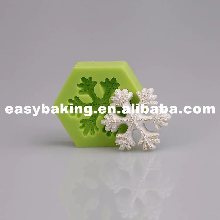 Food Grade Snowflake Silicone Molds for cake decorating