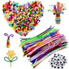 Factory Good Price Chenille Stem Colorful Glitter Chenille Stem Polyester Chenille Stems For Children Diy