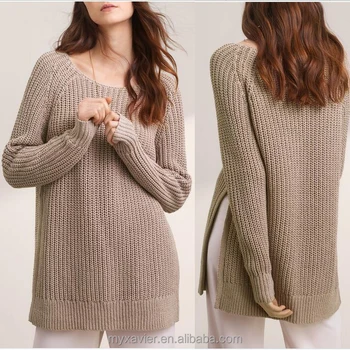 Ladies Cashmere Knit With A Soft Blend Of Cotton And Linen Oversized Sweater Women Autumn Wear , Buy Heavy Cashmere Sweater,Knitting Patterns