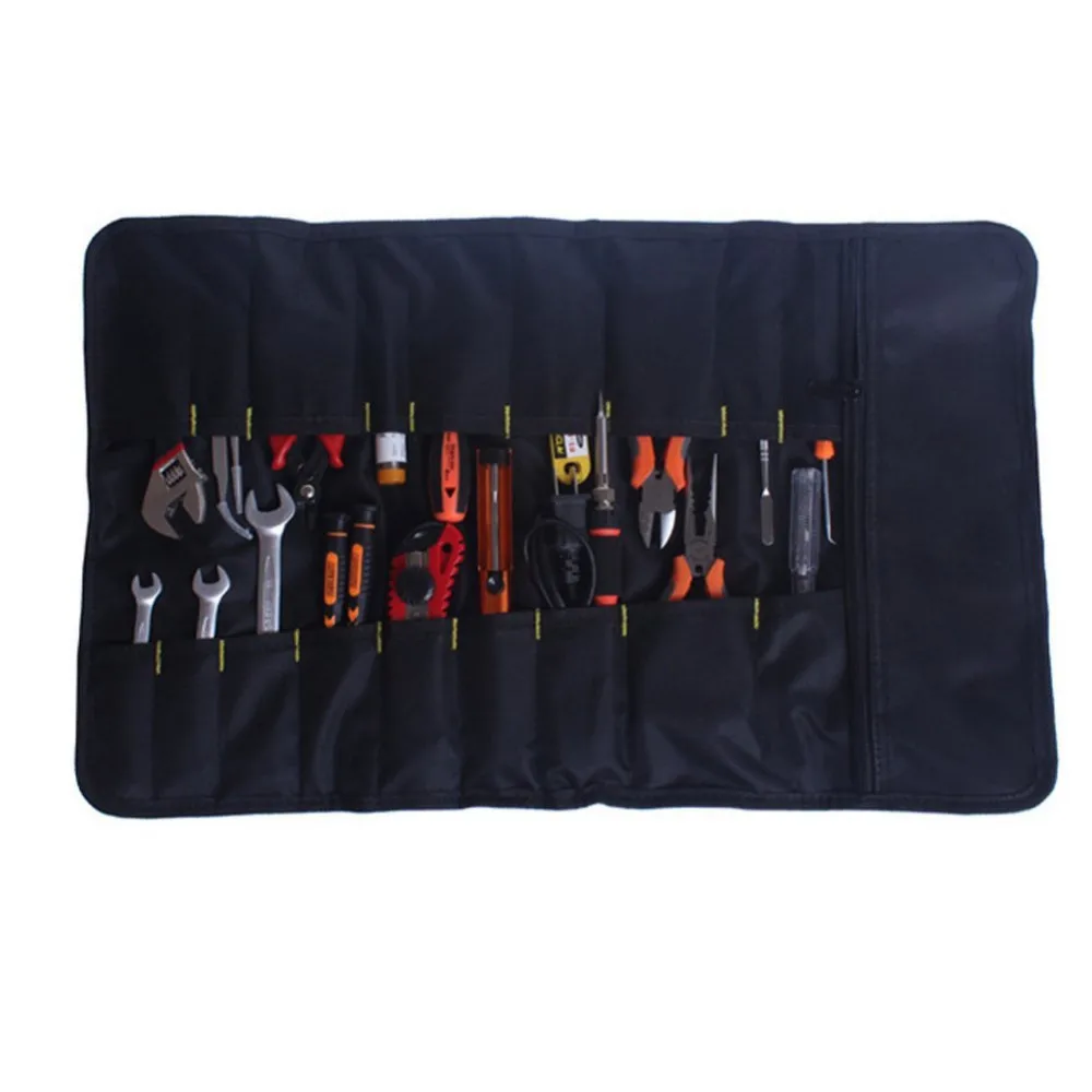 Large Wrench Roll Up Tool Roll Pouch Bag Organizer Tote Bags Tool Bags