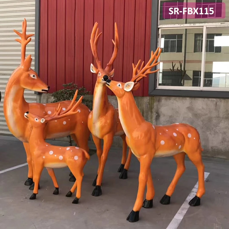 large outdoor resin reindeer