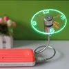 Safe Durable Snake Shape True Time Display Laptop LED Clock Flexible USB Fan