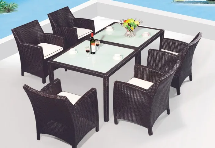 King Size Voor 12 Personen Kunststof Rotan Stoel En Tafel Set