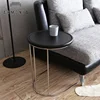 New Living Room Furniture Metal Legs Round Wooden Side Table
