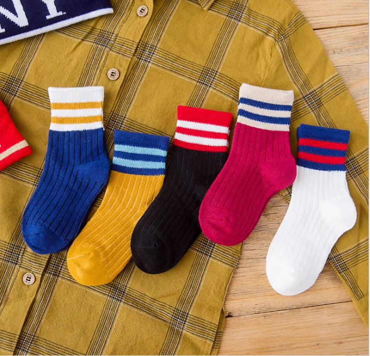 Wholesale Funny Boy And Girl Crew White Children Student School Socks ...