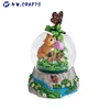 Inner Yellow Kitten and Outside Butterfly Resin Water Globe The Truth About Spring Sonw Globe Home Desk Decor