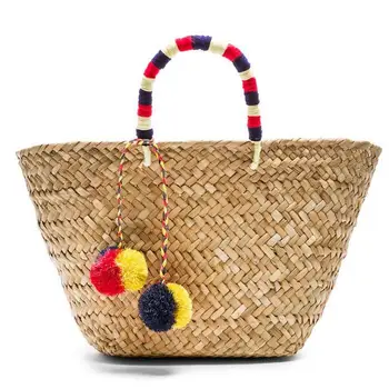 the natural wicker day bag