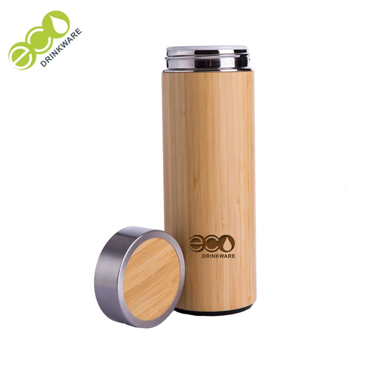 BPA free eco drinkware GB8050 300ML/11OZ Natural Stainless Steel bamboo ceramic tea ceramic bamboo mug