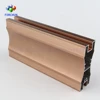 6063T5 brushed anodized aluminium profiles for windows and folding doors aluminium