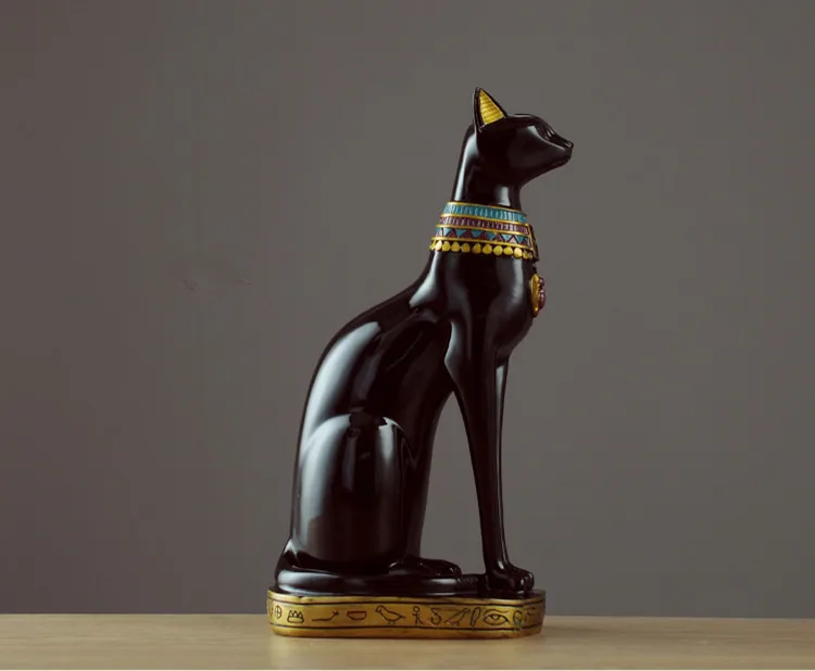 손으로 만든 수지 공예 고대 이집트 키티 입상 이집트 Bastet 고양이 여신상 소장 Bastet 조각 Buy 수지 공예 고대 이집트 키티 입상이집트 Bastet 0593