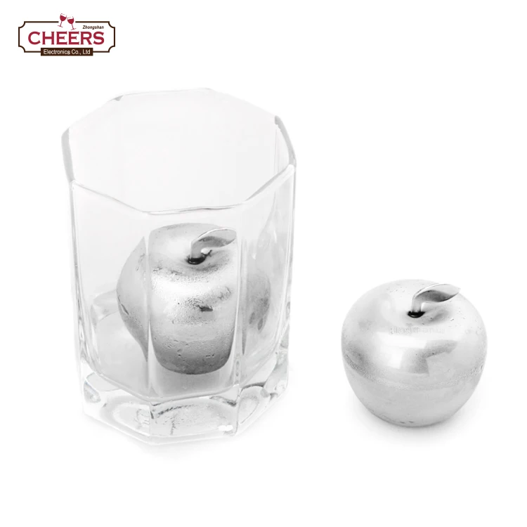 Stainless Metal Ice Cubes Reusable Whiskey Stones Beverage Cooler Drink Chiller