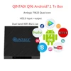 QINTAIX Amlogic T962E Quad Core Q96 Android TV BOX Dual band WIFI 2.4G/5Ghz 4K XBMC H.265 android media player