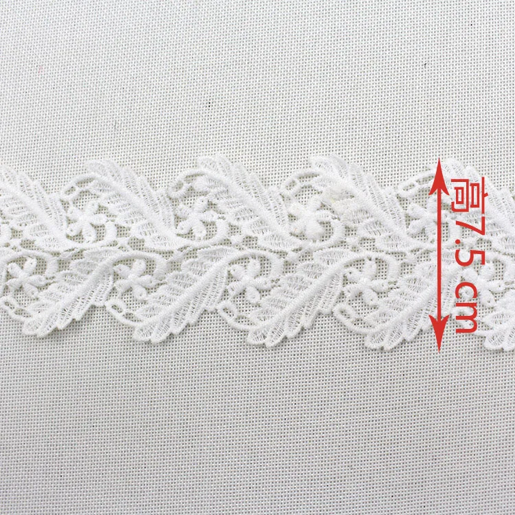 Big discount selling milk yarn silk lace trim flower guipure bridal lace for wedding dress evening dress garment decoration