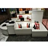 LUX Free Standing Wooden Shoe Shop Display Table for retail store ideas