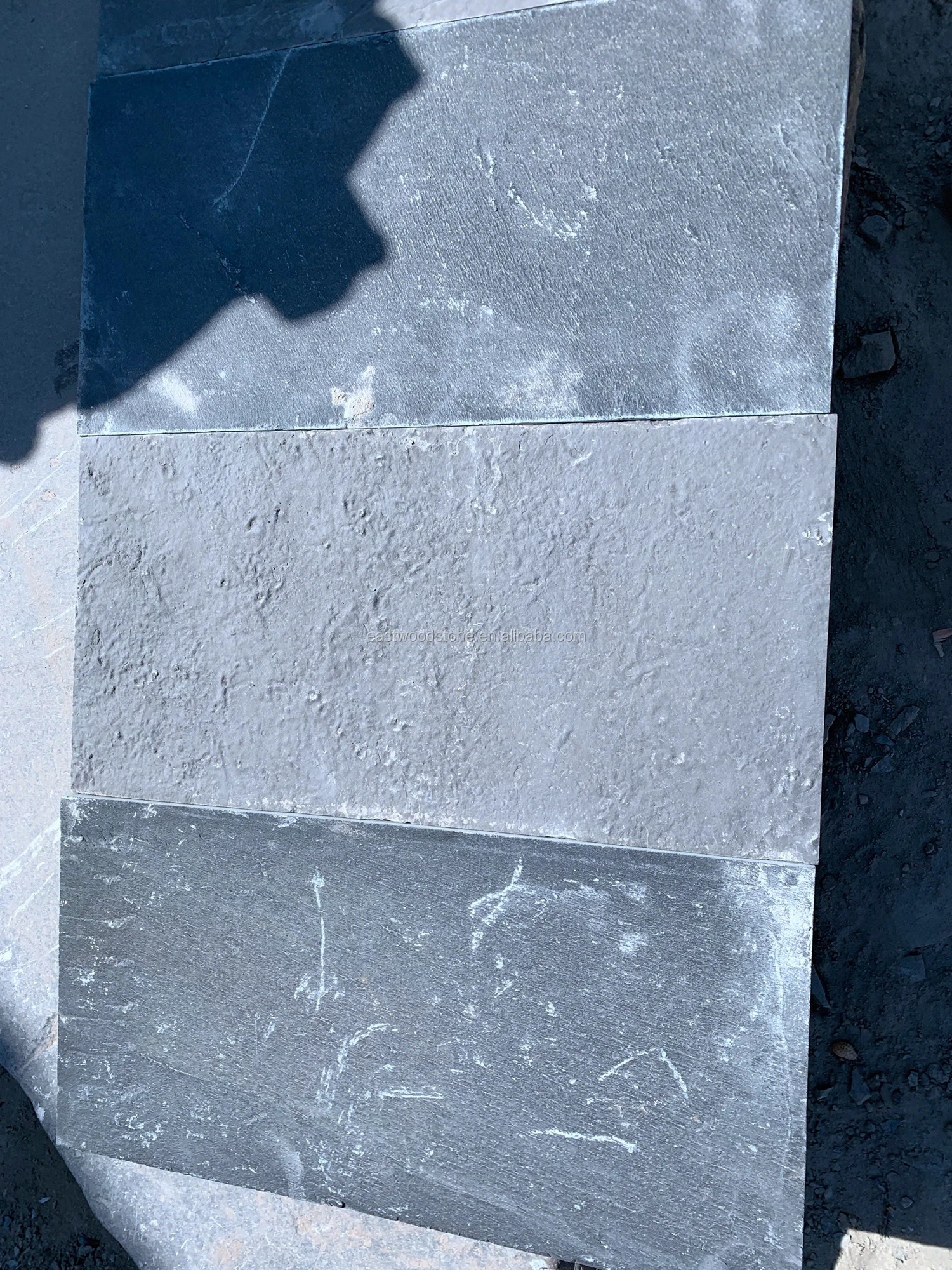 随机蓝色石英岩板岩条形瓷砖,用于墙壁,地板