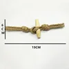 Natural wooden buttons/ox horn with hemp rope for coats, fashion design